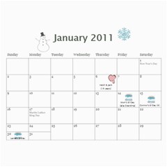 2011 Calendar By Michelle Leifson Jan 2011