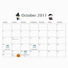 2011 Calendar By Michelle Leifson Oct 2011