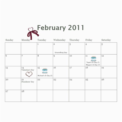 2011 Calendar By Michelle Leifson Apr 2011