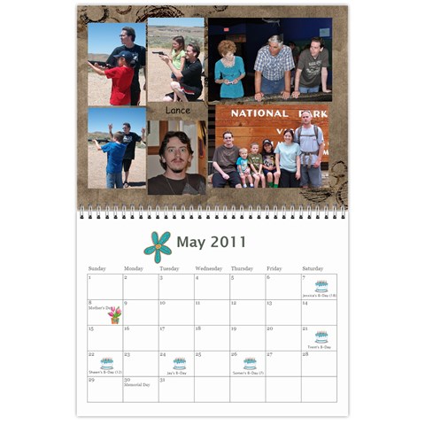 2011 Calendar By Michelle Leifson May 2011