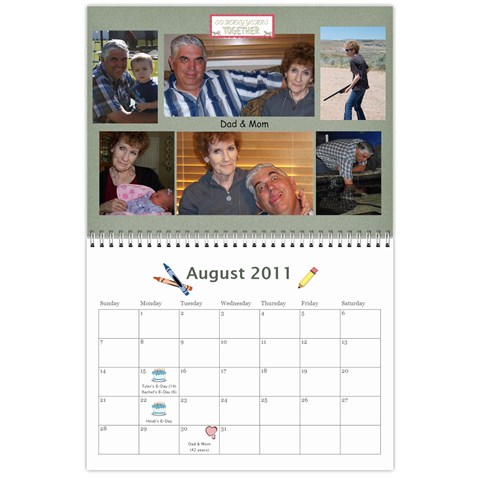 2011 Calendar By Michelle Leifson Aug 2011