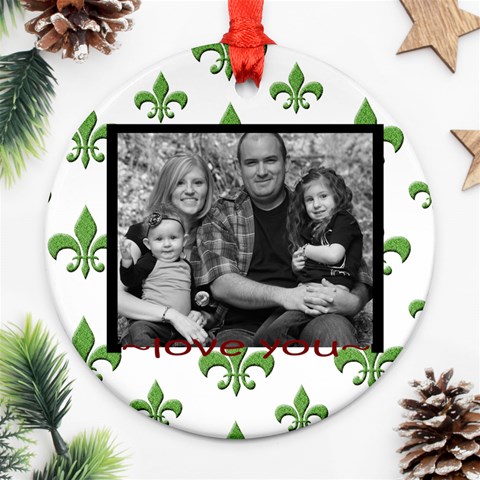 2 Side Family Frame Ornament By Amanda Bunn Back