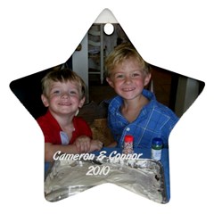 Cameron & Connor ornament - Star Ornament (Two Sides)