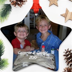 Cameron & Connor ornament - Star Ornament (Two Sides)