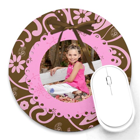 Pink Chocolate Mouse Pad By Danielle Christiansen Front