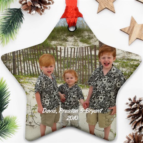 My Boys Ornament 2 By Cindy Blair Speigle Front