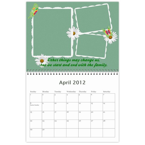 2012 Family Quotes Calendar By Galya Apr 2012
