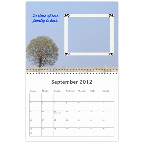 2012 Family Quotes Calendar By Galya Sep 2012