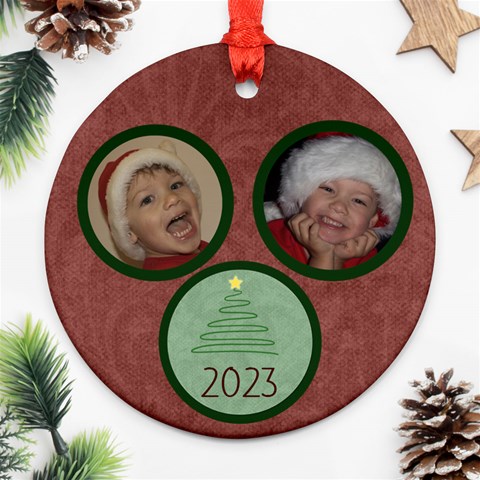 Christmas Tree Ornament By Mim Front