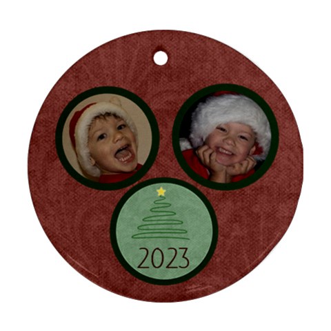 Christmas Tree Ornament By Mim Front