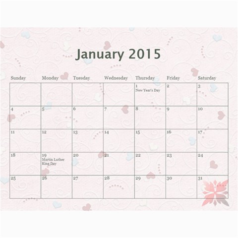 Family Calendar 2013 Feb 2015