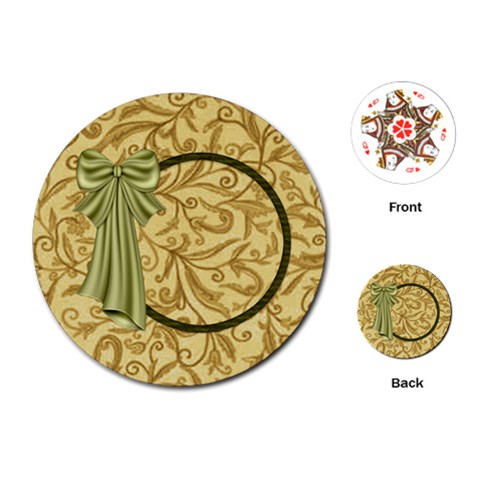 Round Playing Cards Front