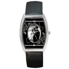 Diamond & Pearl Metal Barrel Style Watch - Barrel Style Metal Watch