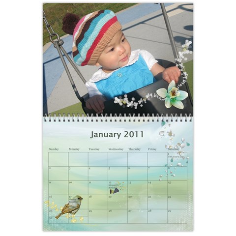 2011 Calendar By Hue Quyen Huynh Jan 2011
