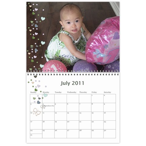 2011 Calendar By Hue Quyen Huynh Jul 2011