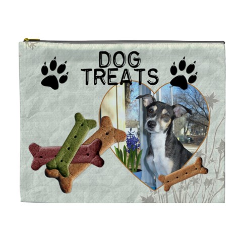 Dog Treat Bag (xl Cosmetic Bag) By Lil Front