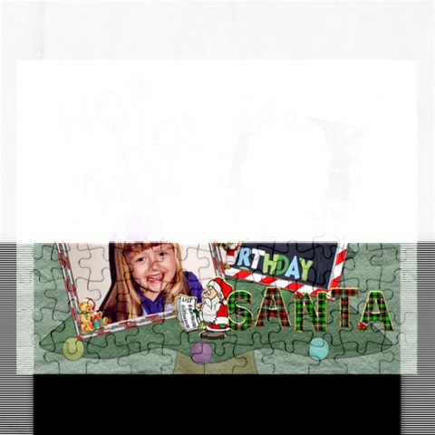 Ho Ho Ho Santa Christmas Puzzle By Lil Front