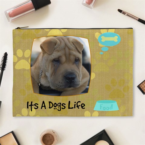 Hot Dog Xl Cosmetic Case By Joan T Front