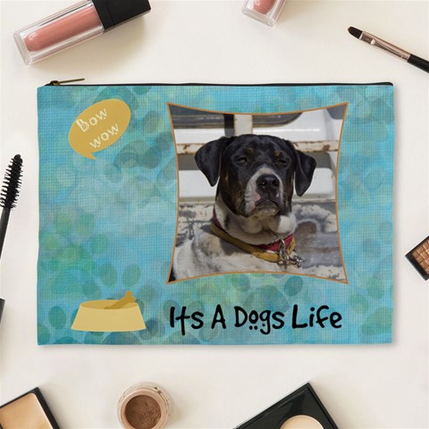 Hot Dog Xl Cosmetic Case By Joan T Front