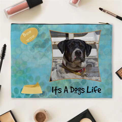 Hot Dog Xl Cosmetic Case By Joan T Back