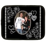 Pearls & Hearts Large Netbook Case - Netbook Case (Large)