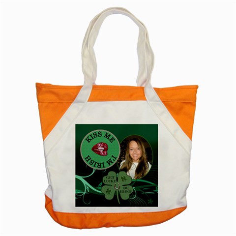 Irish Green Accent Tote Bag By Lil Front