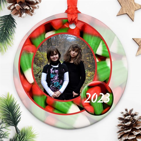 Christmas Candy Corn Ornament 2 By Patricia W Front