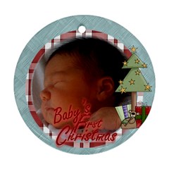 1st xmas - Ornament (Round)