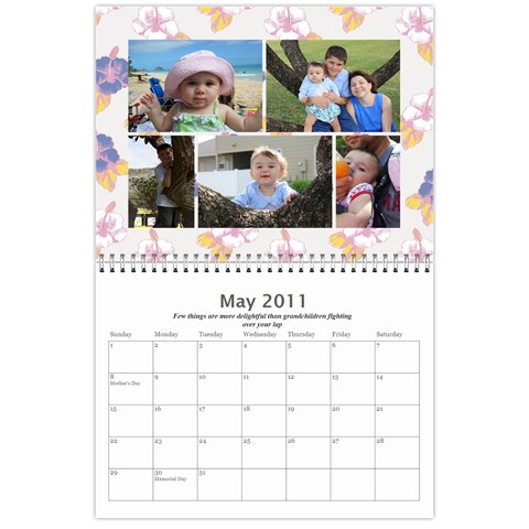 Calendar By Rebecca May 2011