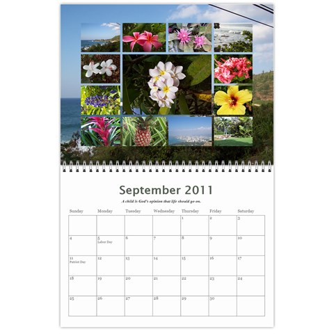 Calendar By Rebecca Sep 2011