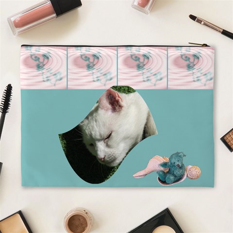 Teddy Time Xl Cosmetic Case By Joan T Back