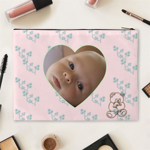 Teddy Time Xl Cosmetic Case By Joan T Back