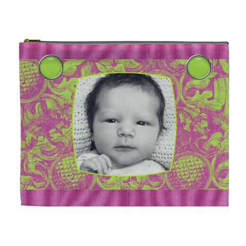Bubblegum Xl Cosmetic Case By Joan T Front