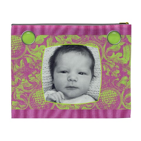 Bubblegum Xl Cosmetic Case By Joan T Back