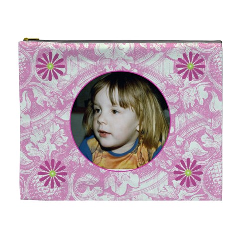 Bubblegum Xl Cosmetic Case By Joan T Front