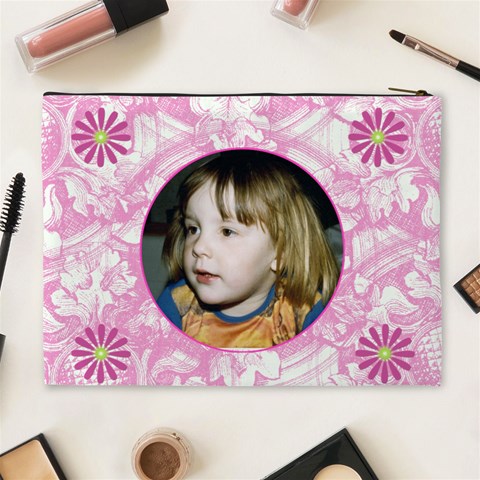 Bubblegum Xl Cosmetic Case By Joan T Back