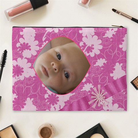 Bubblegum Xl Cosmetic Case By Joan T Back