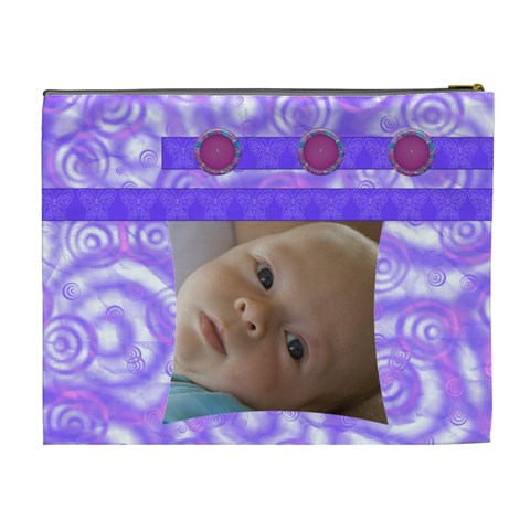 Madame Butterfly Xl Cosmetic Case By Joan T Back