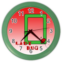 Ladybug - CLOCK - Color Wall Clock