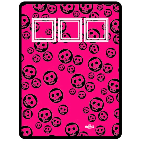 Pink And Black 80 x60  Blanket Front