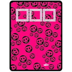 Pink and black - Fleece Blanket (Extra Large)  - Fleece Blanket (Large)