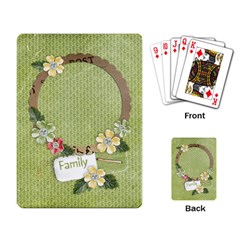Family Playing cards - Playing Cards Single Design (Rectangle)