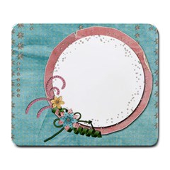 Love/Flowers-mousepad - Large Mousepad