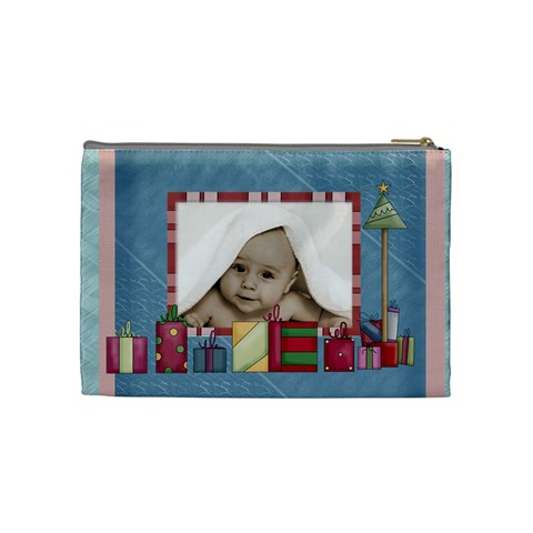 Baby s First Christmas Cosmetic Bag By Catvinnat Back