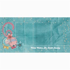 Warm Wishes/toasty/mitten 4x8 Holiday Photo Card