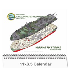 2010 PT Boat Calendar - Higgins-631-01 - Wall Calendar 11  x 8.5  (12-Months)