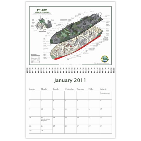 2010 Pt Boat Calendar Jan 2011