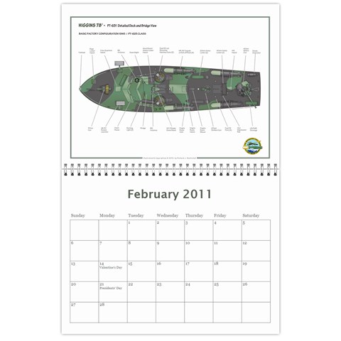 2010 Pt Boat Calendar Feb 2011