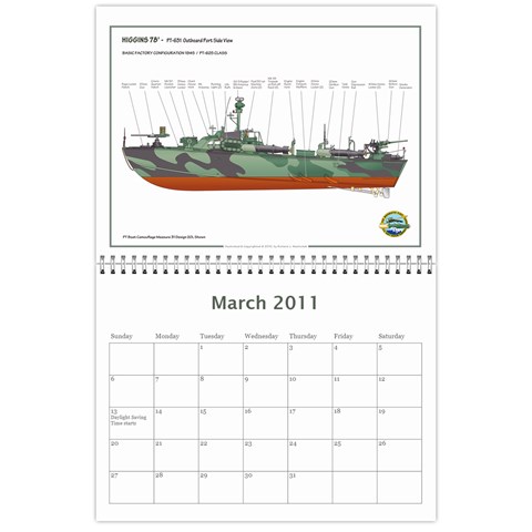 2010 Pt Boat Calendar Mar 2011
