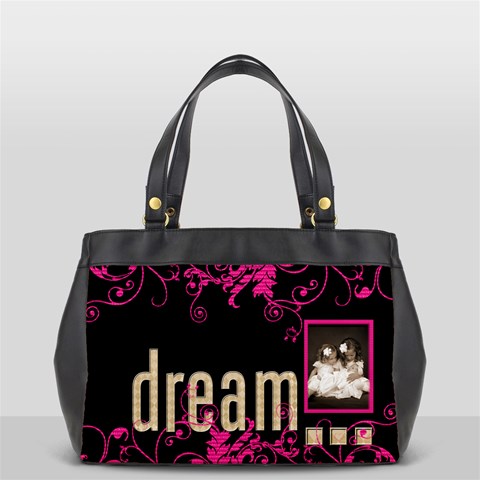 Dream Create Inspire Oversized Office Bag By Catvinnat Front